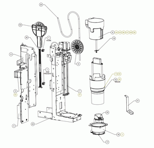 Diagram Diagram and Parts List for IMI2000  Hamilton Beach Drink Mixer